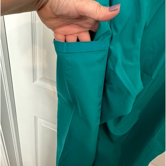 Women's EDS Essentials Drawstring Scrub Pants Teal 3X Petite - Picture 9 of 14